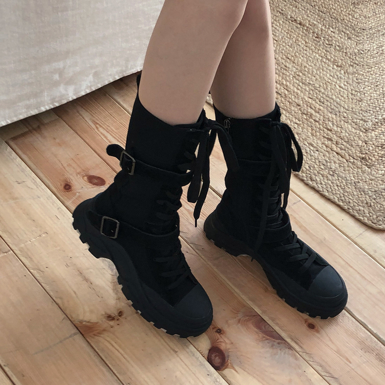 ハーフウォーカーブーツ BLACK