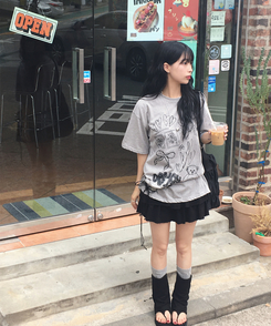 その他 エニーブラックリネンサンダル BLACK