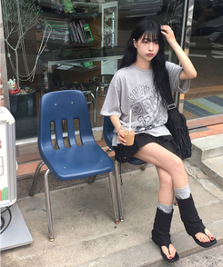 その他 エニーブラックリネンサンダル BLACK