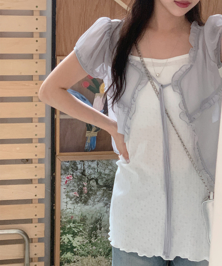 【丈別 カップ付き】ベーシックキャミソール IVORY