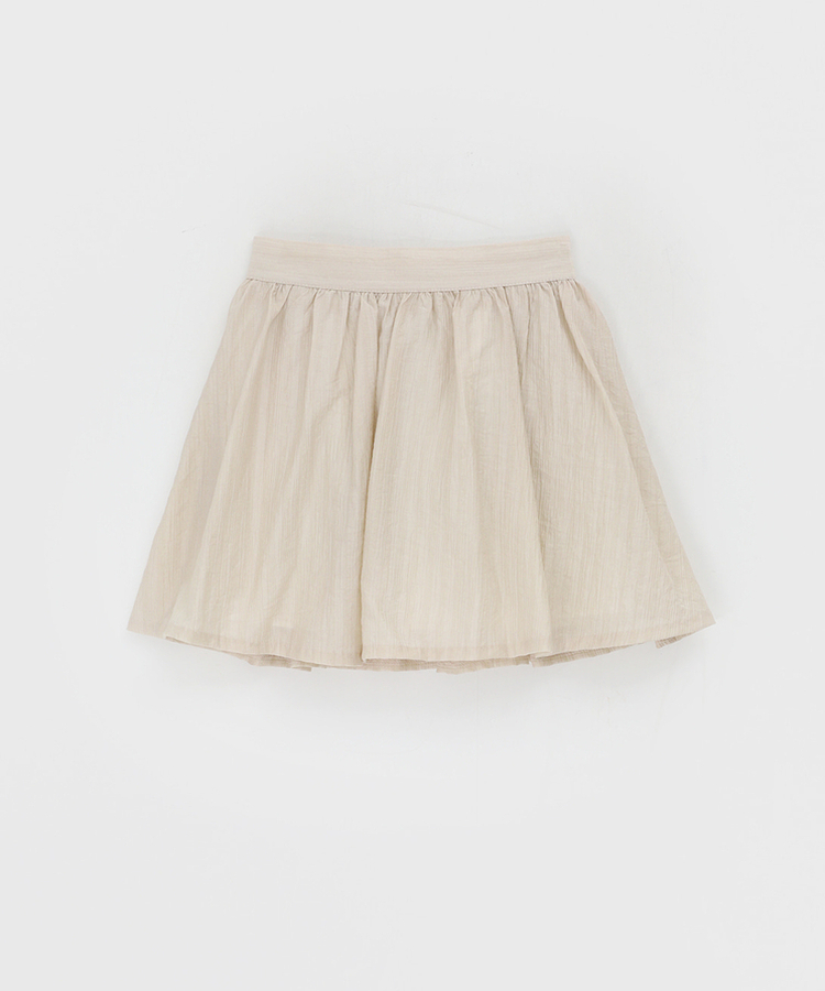 シフォンバンディングミニスカートパンツ