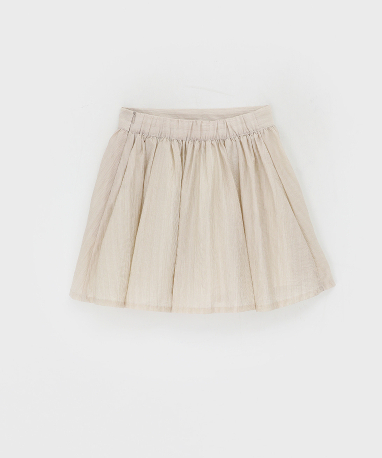 シフォンバンディングミニスカートパンツ