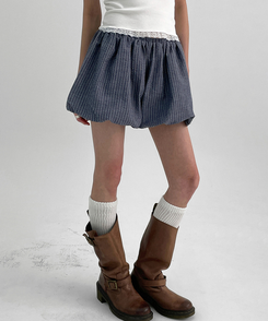 新品タグ付き　エトレトウキョウ　ストライプバルーンショートパンツ　　Sサイズ ストライプバルーンショートパンツ（ショートパンツ）｜ETRÉ