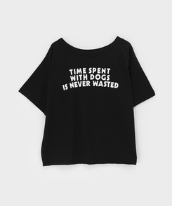 半袖Tシャツ レタリングオフショルダー半袖Tシャツ