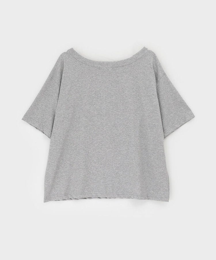 レタリングオフショルダー半袖Tシャツ
