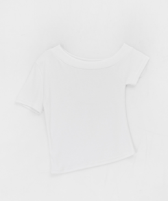 半袖Tシャツ スリムワンショルダー半袖Tシャツ
