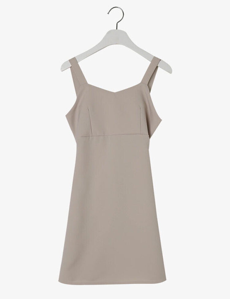 나인 에이라인 뷔스티에 미니 원피스