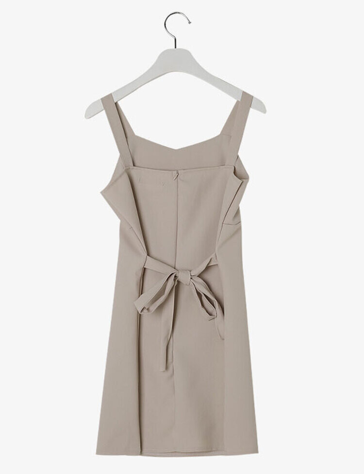 나인 에이라인 뷔스티에 미니 원피스