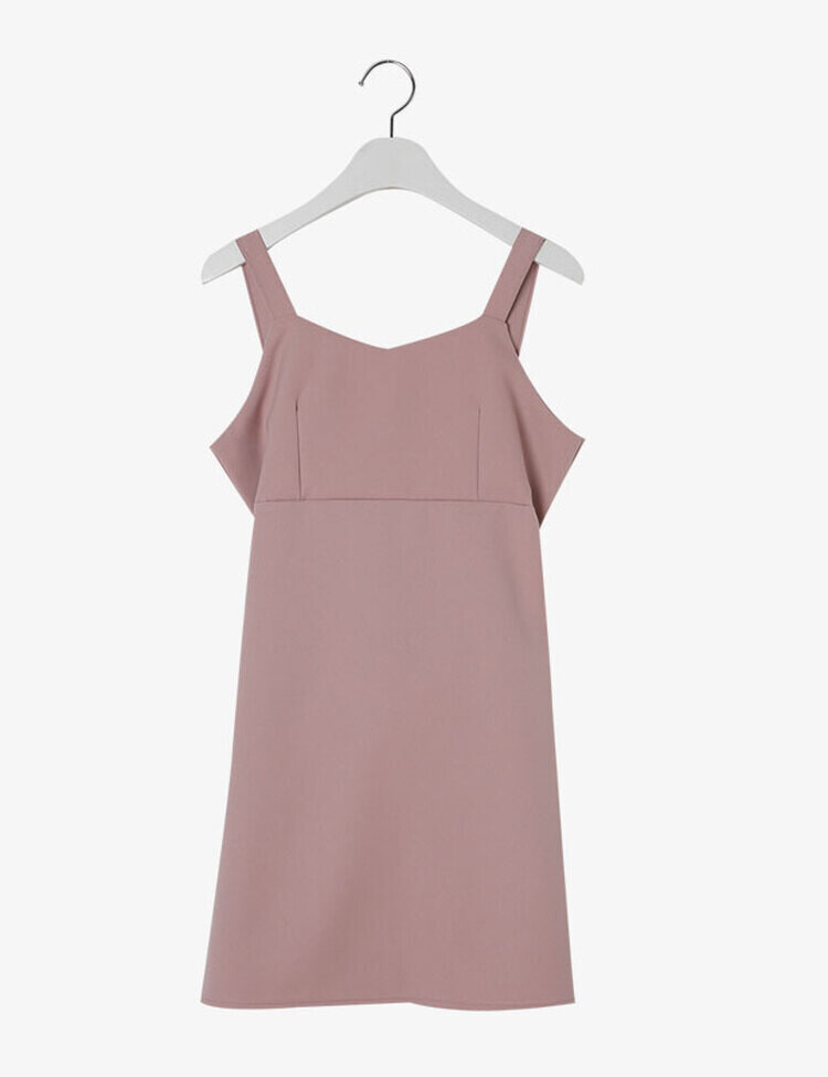 나인 에이라인 뷔스티에 미니 원피스