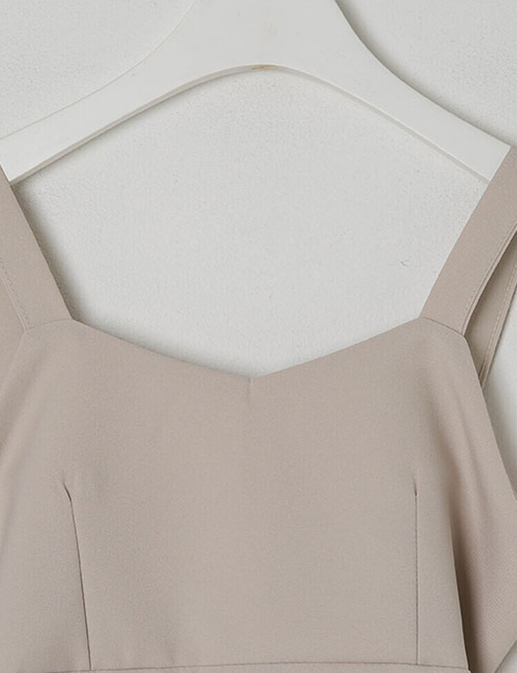 나인 에이라인 뷔스티에 미니 원피스