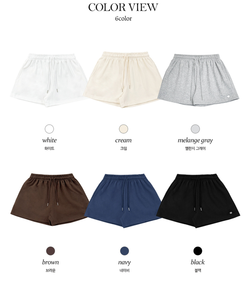ショートパンツ 骨盤フィットコットンショートパンツ(6color)