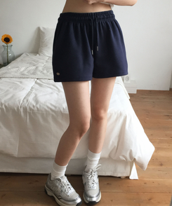 ショートパンツ 骨盤フィットコットンショートパンツ(6color) NAVY