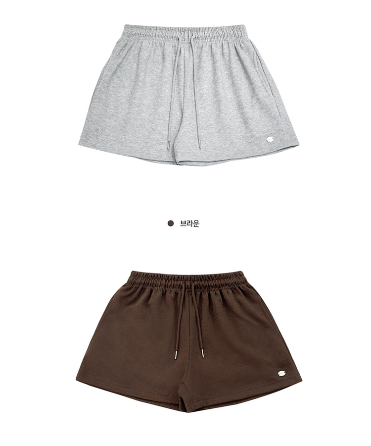 骨盤フィットコットンショートパンツ(6color)