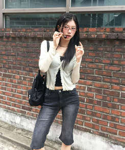 ノースリーブ 【カップ付き】スクエアフラワーキャミソール BLACK