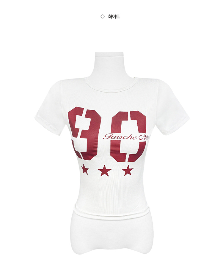 90スタースリム半袖Tシャツ