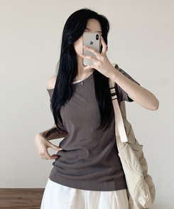 半袖Tシャツ ルーズフィットオフ半袖Tシャツ(5color) CHARCOAL