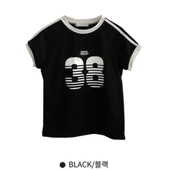 半袖Tシャツ ラインレタリングナンバー半袖Tシャツ