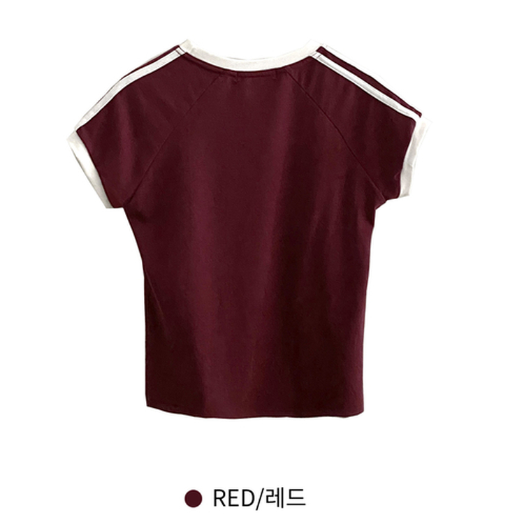 半袖Tシャツ ラインレタリングナンバー半袖Tシャツ
