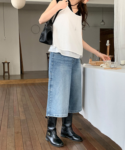 デニム 【丈別】カーペンターバミューダデニムパンツ(5color) MID DENIM