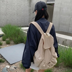 バックバッグ・スクールバッグ ストリングポケットバックパック BEIGE