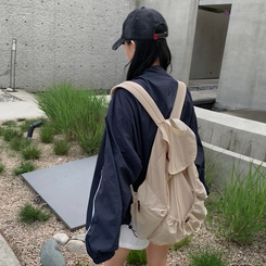 バックバッグ・スクールバッグ ストリングポケットバックパック BEIGE