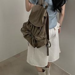 バックバッグ・スクールバッグ ストリングポケットバックパック KHAKI