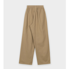 ワイド 【丈別】コットンピンタックパンツ