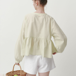 ブラウス ルーズフィットレースブラウス(5color) MINT