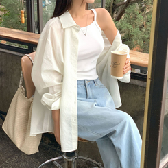 シャツ ルーズフィットストライプシャツ IVORY