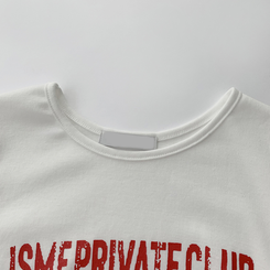 半袖Tシャツ ベーシックレタリングラウンド半袖Tシャツ