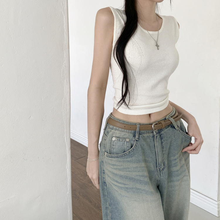 ウォッシングバルーンハイウエストデニムパンツ LIGHT BLUE
