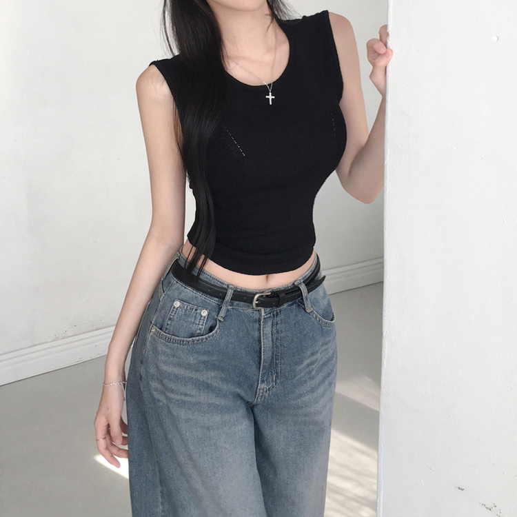 ウォッシングバルーンハイウエストデニムパンツ MID DENIM