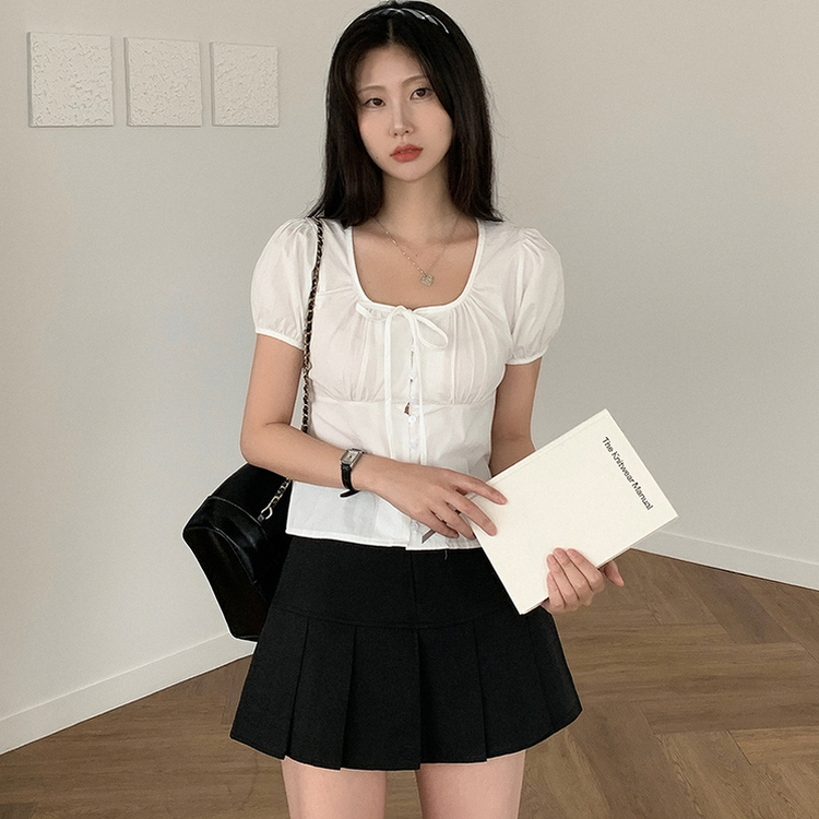 ベルト付き】プリーツミニスカートパンツ｜ミニスカート｜韓国