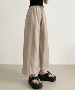 コットンパンツ サンドワイドバンディングズボン BEIGE