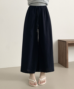 コットンパンツ サンドワイドバンディングズボン NAVY