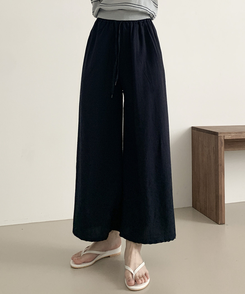 コットンパンツ サンドワイドバンディングズボン NAVY