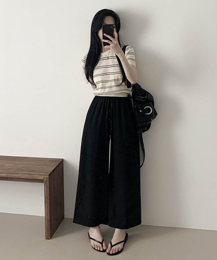 サンドワイドバンディングズボン BLACK