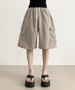 ショートパンツ カーゴバミューダバンディングパンツ DARK BEIGE