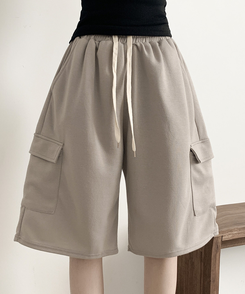 ショートパンツ カーゴバミューダバンディングパンツ DARK BEIGE