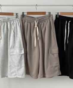ショートパンツ カーゴバミューダバンディングパンツ