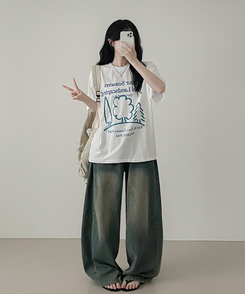 半袖Tシャツ シーズンウッド半袖Tシャツ WHITE