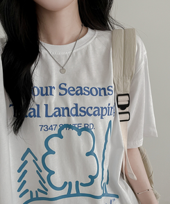 半袖Tシャツ シーズンウッド半袖Tシャツ WHITE