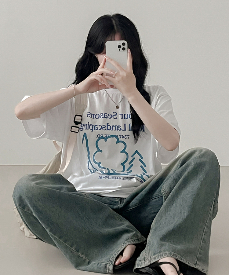 シーズンウッド半袖Tシャツ WHITE