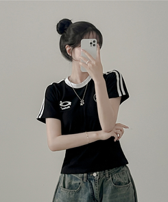 半袖Tシャツ アップテンポ半袖Tシャツ BLACK