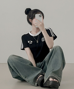 半袖Tシャツ アップテンポ半袖Tシャツ BLACK