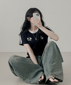 半袖Tシャツ アップテンポ半袖Tシャツ NAVY