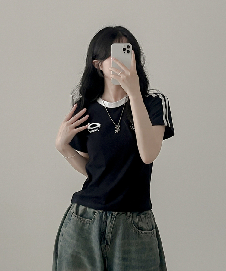 アップテンポ半袖Tシャツ NAVY