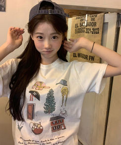 半袖Tシャツ ネイチャード半袖Tシャツ IVORY