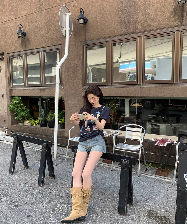 ネイチャード半袖Tシャツ NAVY