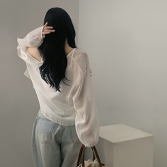 カーディガン 【SET】リネンキャミソール カーディガン WHITE